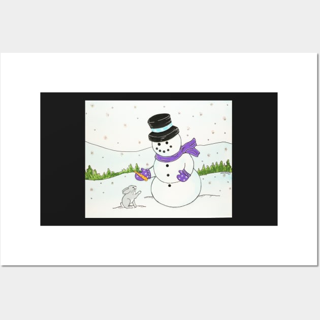 Snowman Wall Art by LauraCLeMaster